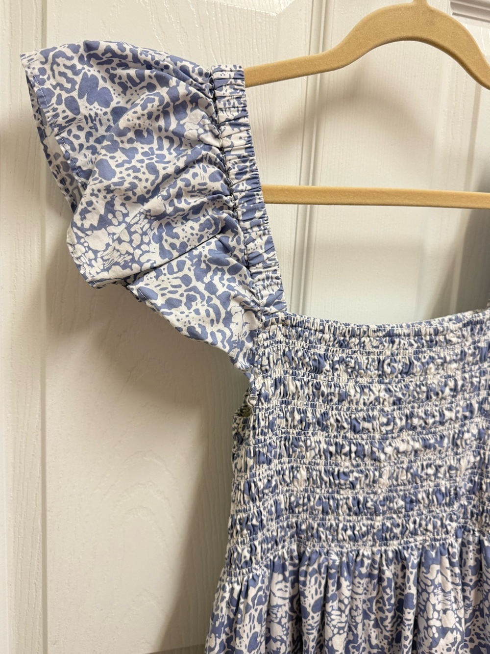 O.P.T Blue Spotted Maxi Nap Dress - Picture 12 of 14